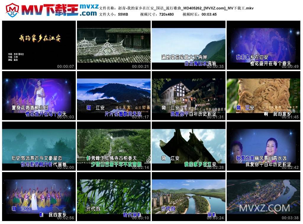 赵青-我的家乡在江安_国语_流行歌曲_MD405262